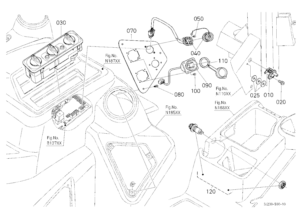 Cab Inner Rear Electrical Parts (Electrical Outlet