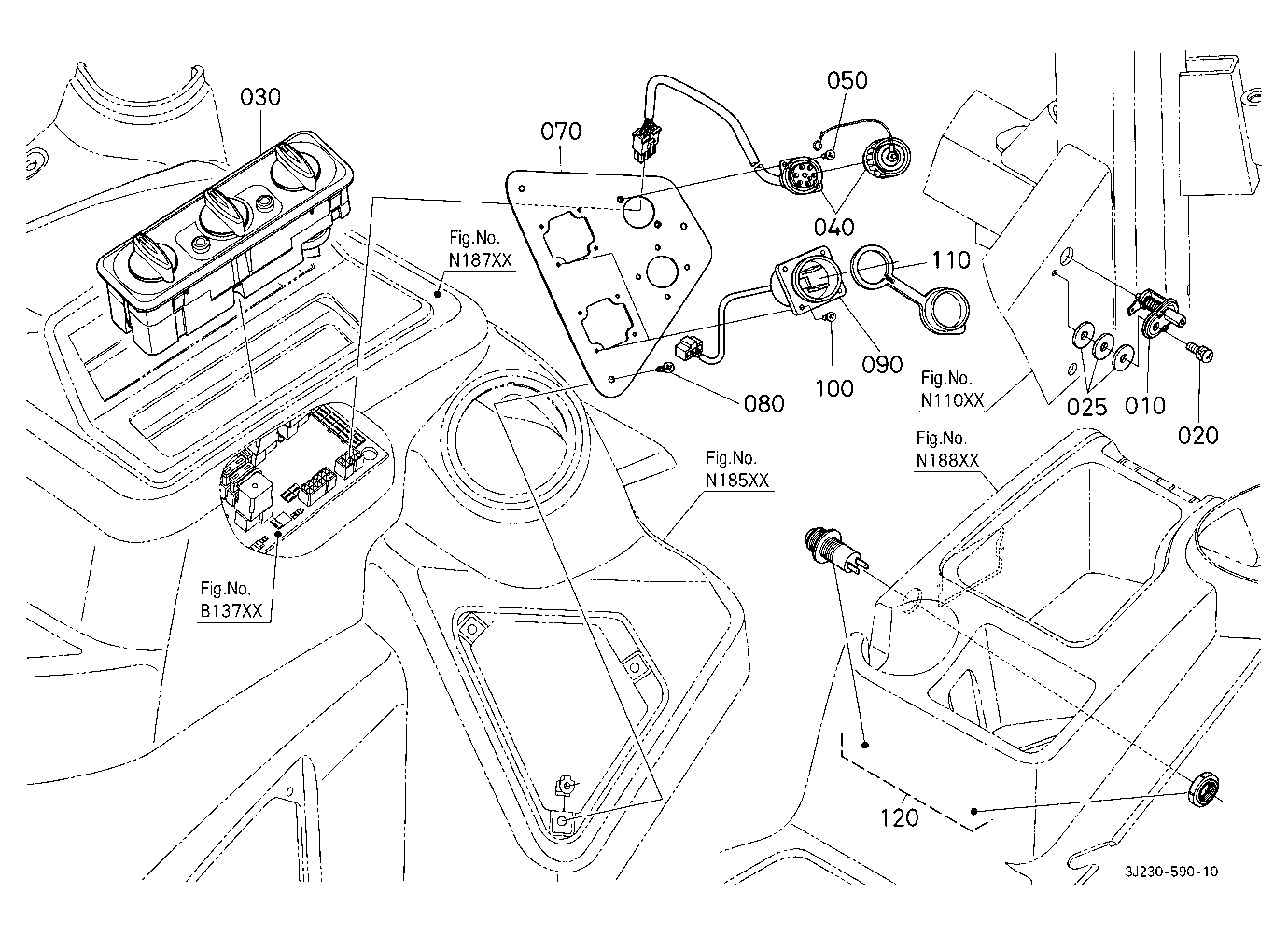 Cab Inner Rear Electrical Parts (Electrical Outlet