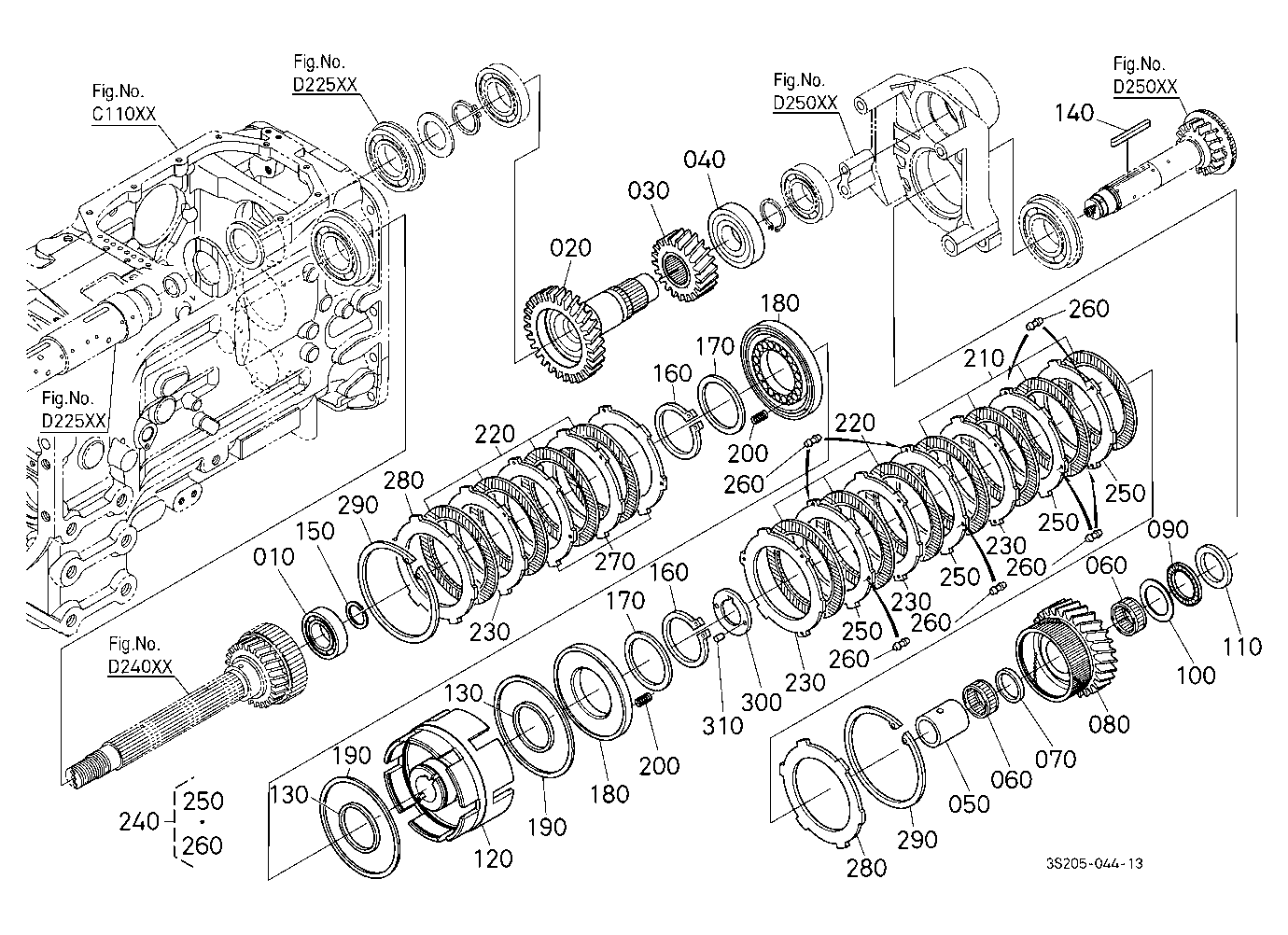 Main Gear Shift Shaft/Range Gear Shaft