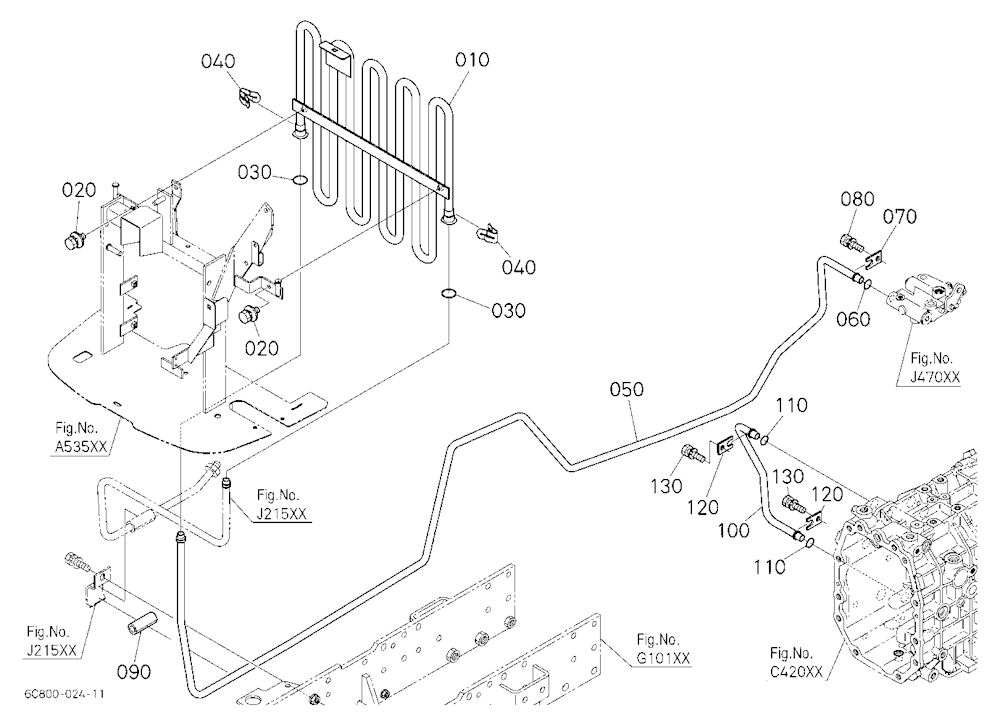 Hydraulic Oil Line (Oil Cooler)