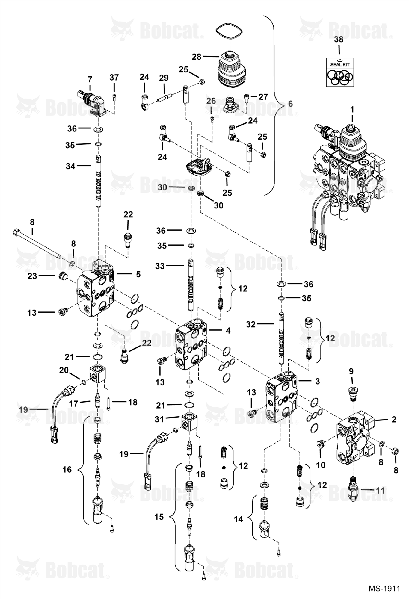 Work Valve  523611001 & Above, 523711001 & Above, 528711001 & Above, 528811001 & Above