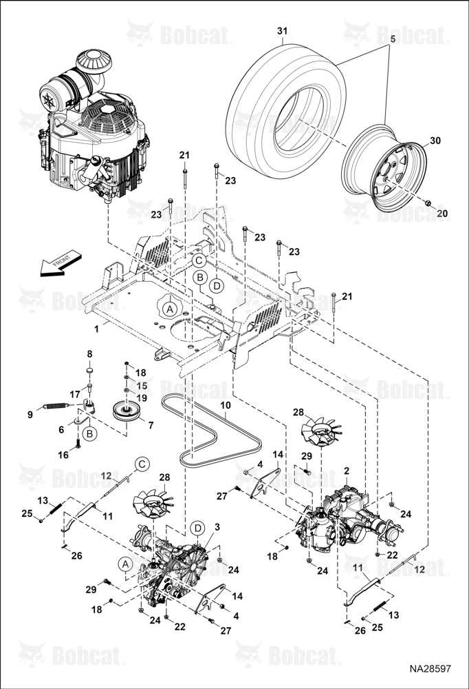 Wheel & Transaxle Assembly