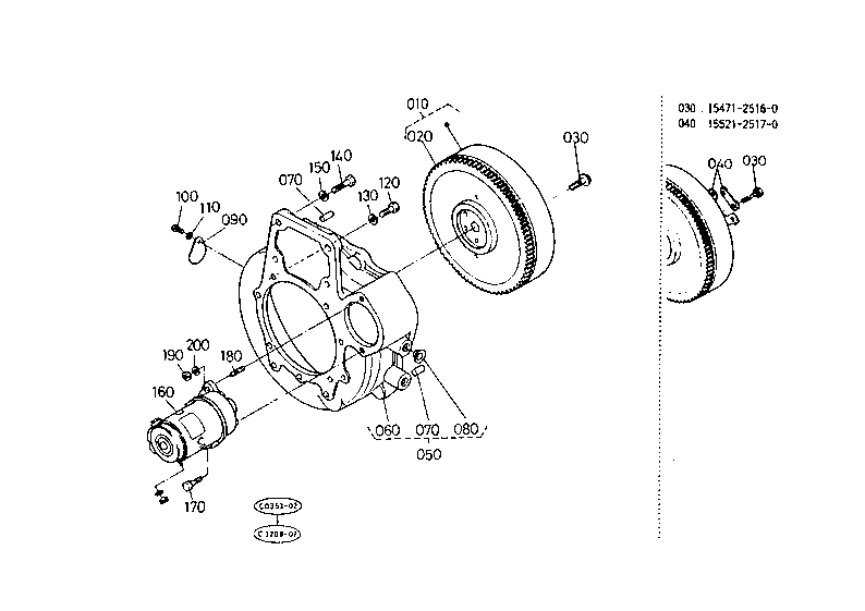 Flywheel And Starter