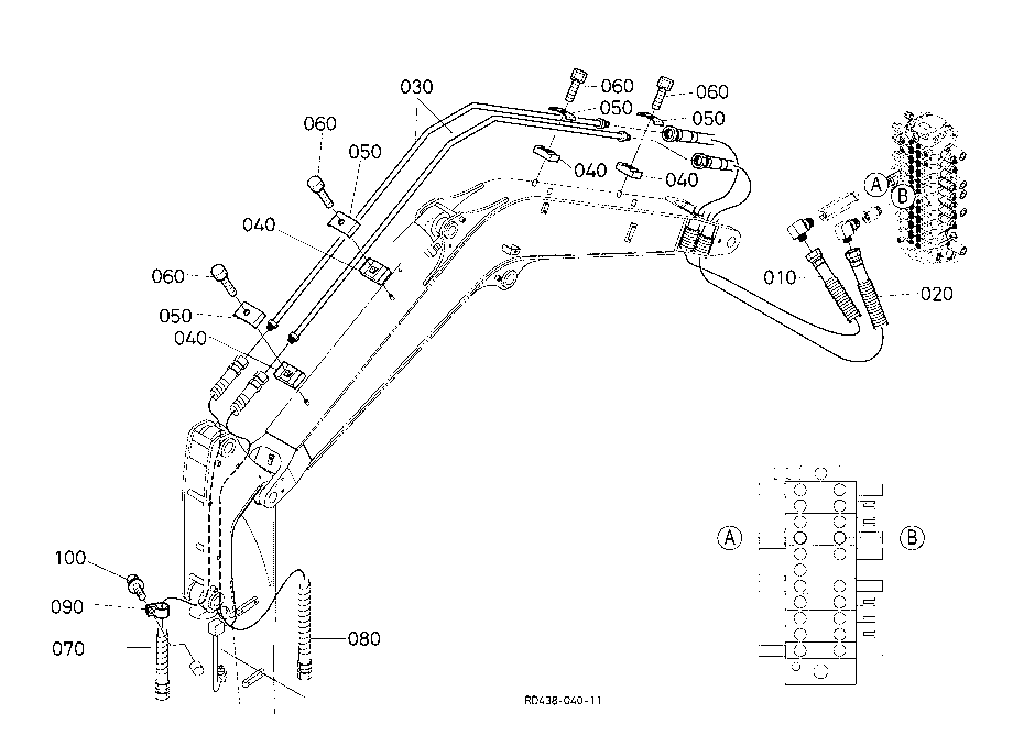 Oil Piping (Bucket)