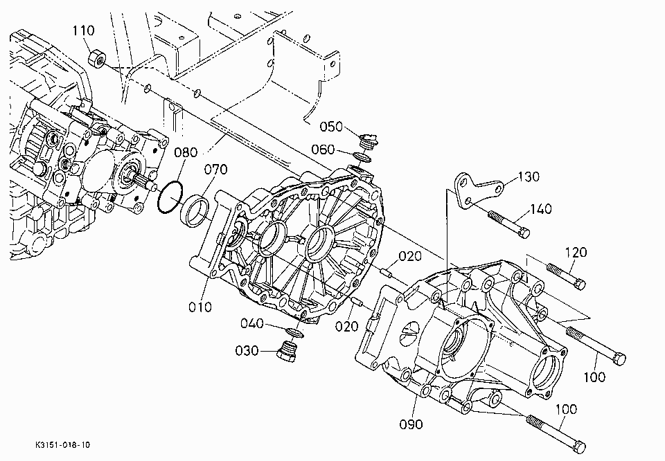 REAR AXLE CASE LH