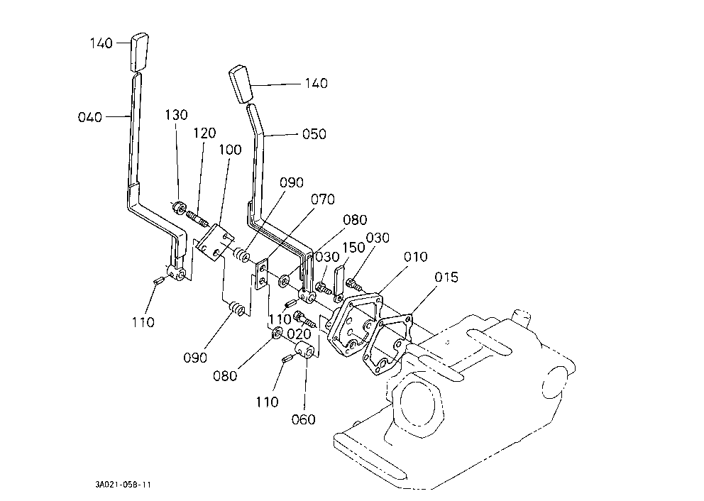 Draft And Position Control Lever