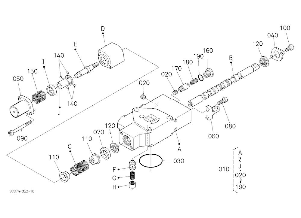 Auxiliary Control Valve (Fd) (W/G No.M9669A) [Comp