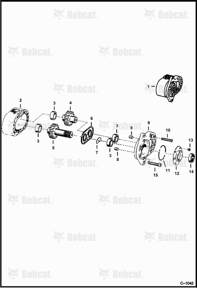 Hydraulic Pump (M-500 Diesel - S/N 4525 to 44572)