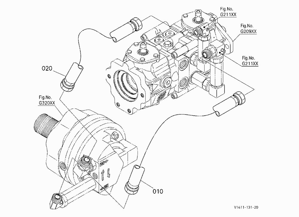 OIL PIPING (TRAVEL RH)