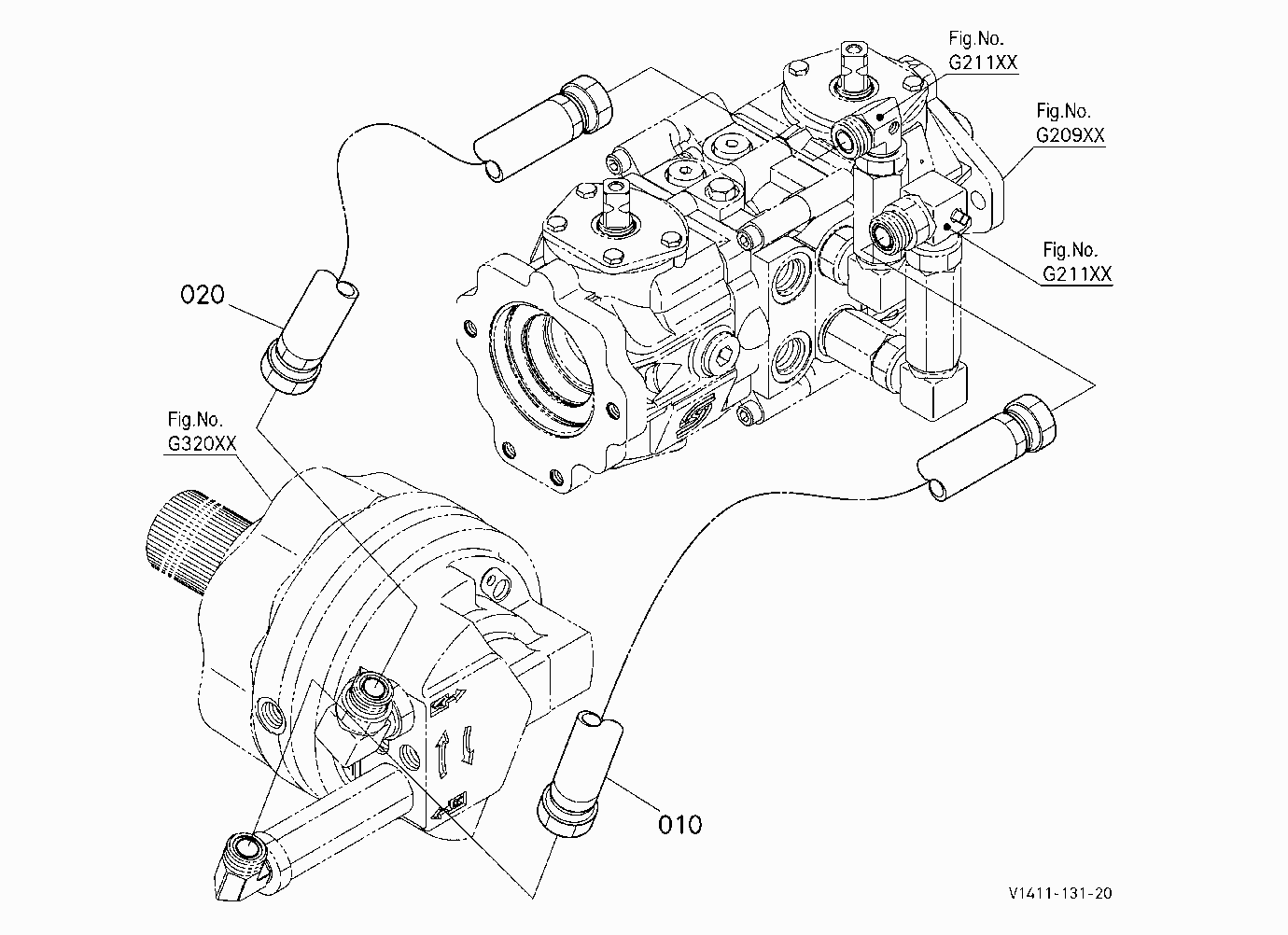 OIL PIPING (TRAVEL RH)