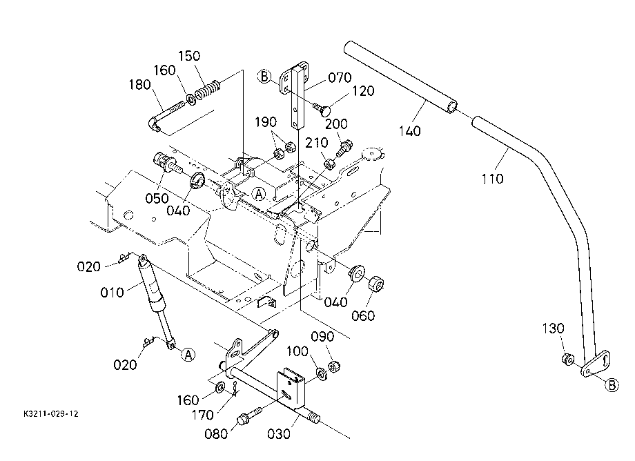 Speed Control Lever Lh