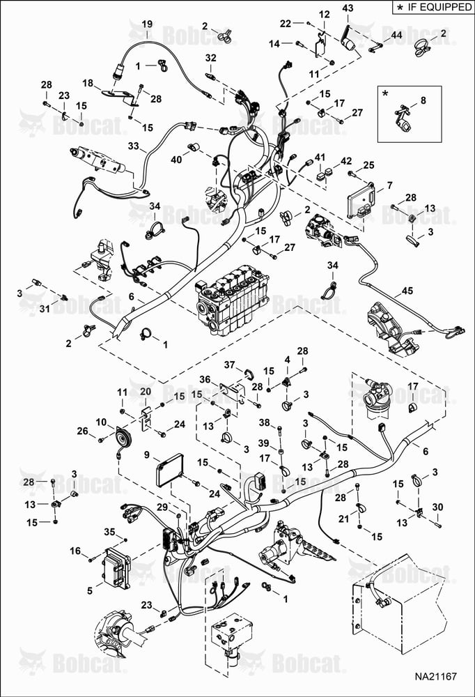 Frame Electrical Circuitry (Harness) B55611001 & Above