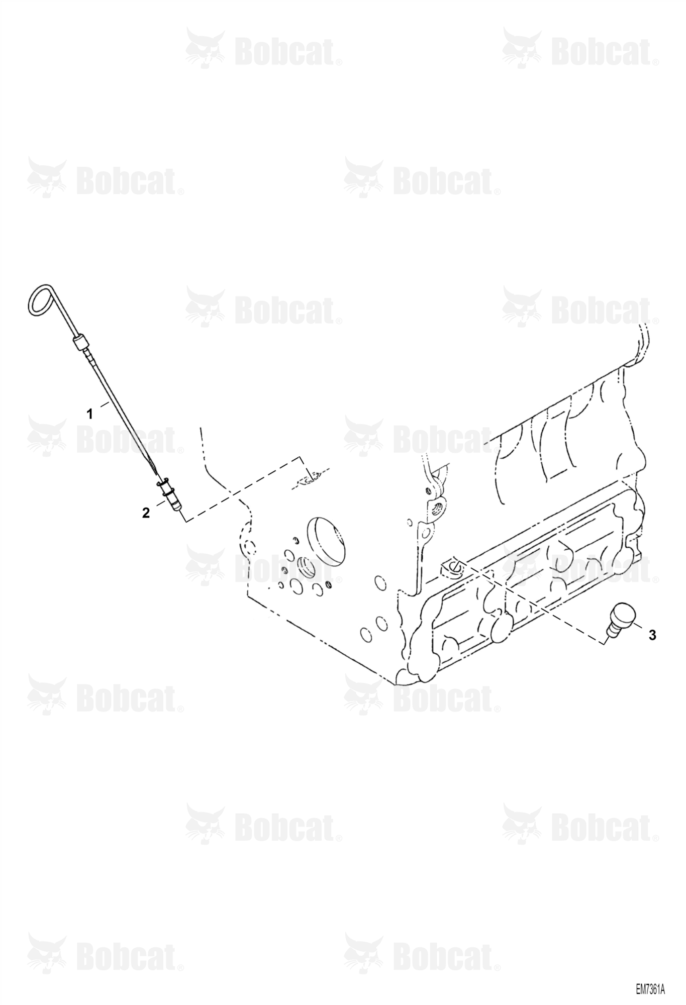 Dipstick and Guide (Engine S/N 4JC0001 & Above)