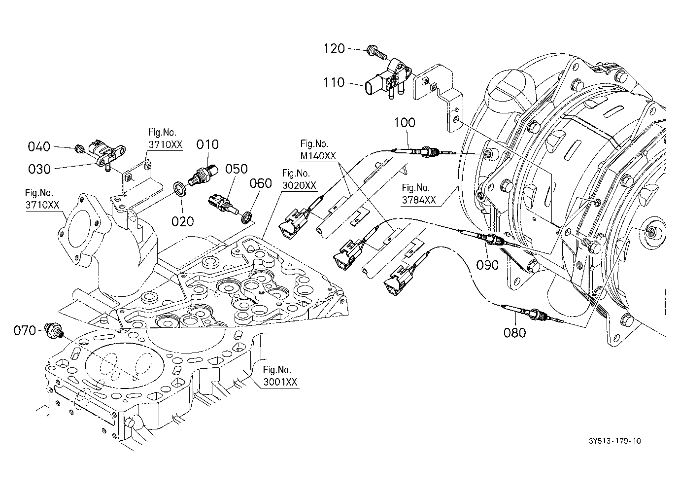Switch/Sensor(Engine Rh/Muffler)