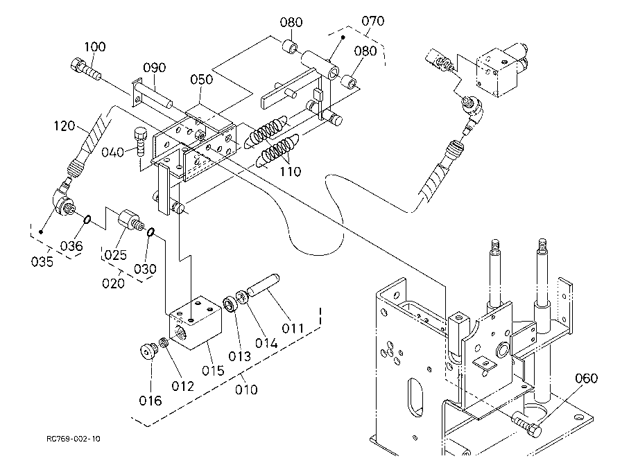 Control Lever (Travel Lock)
