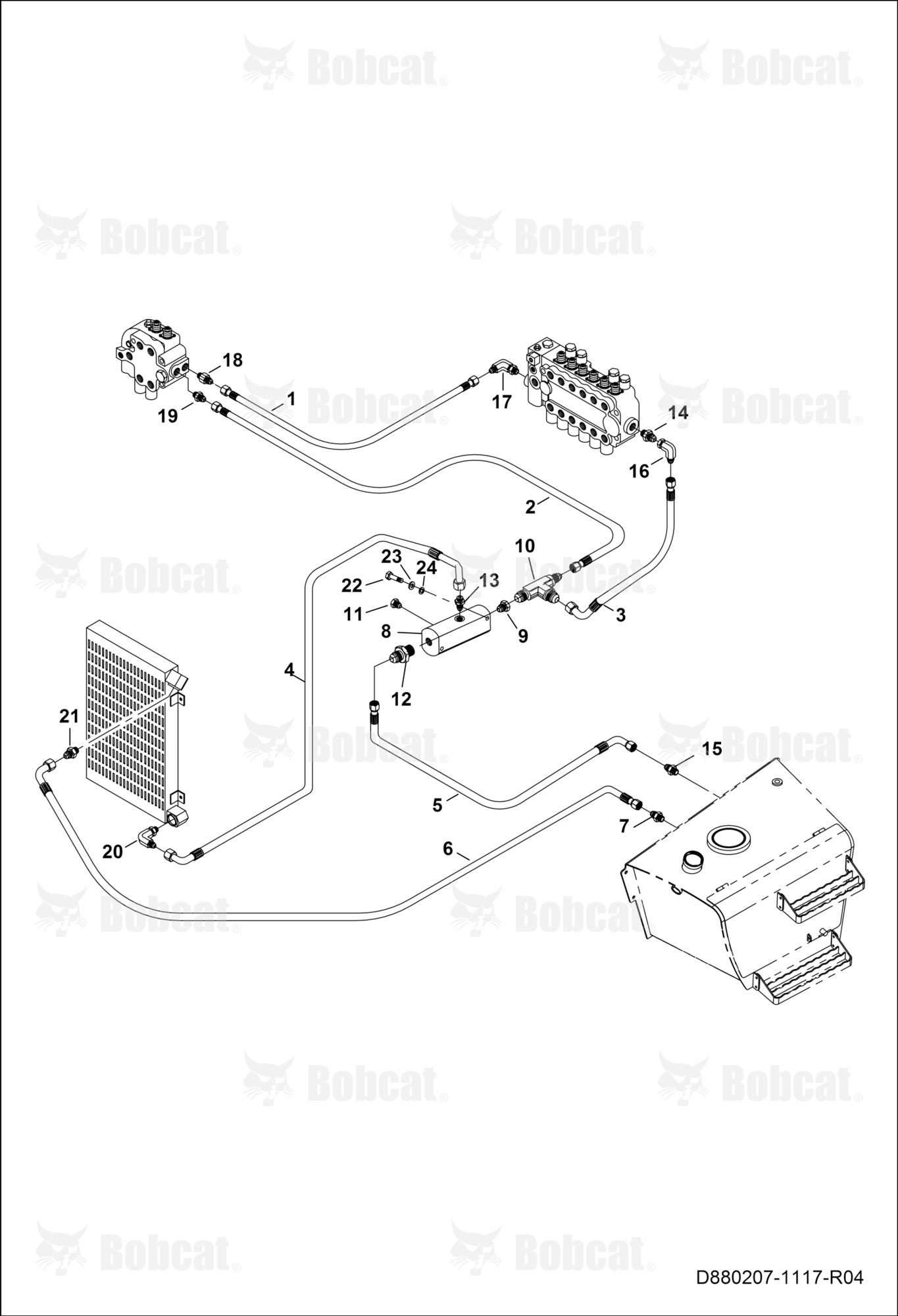 Leak Collection Block Circuit  B44Z11013 & Above