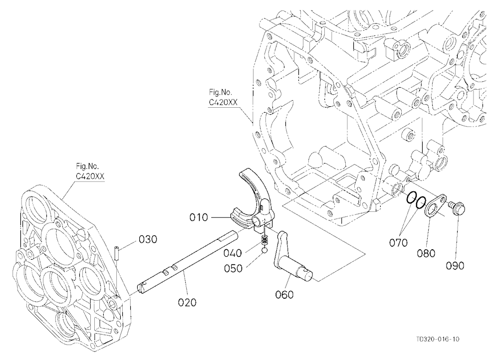 Range Gear Shift Fork