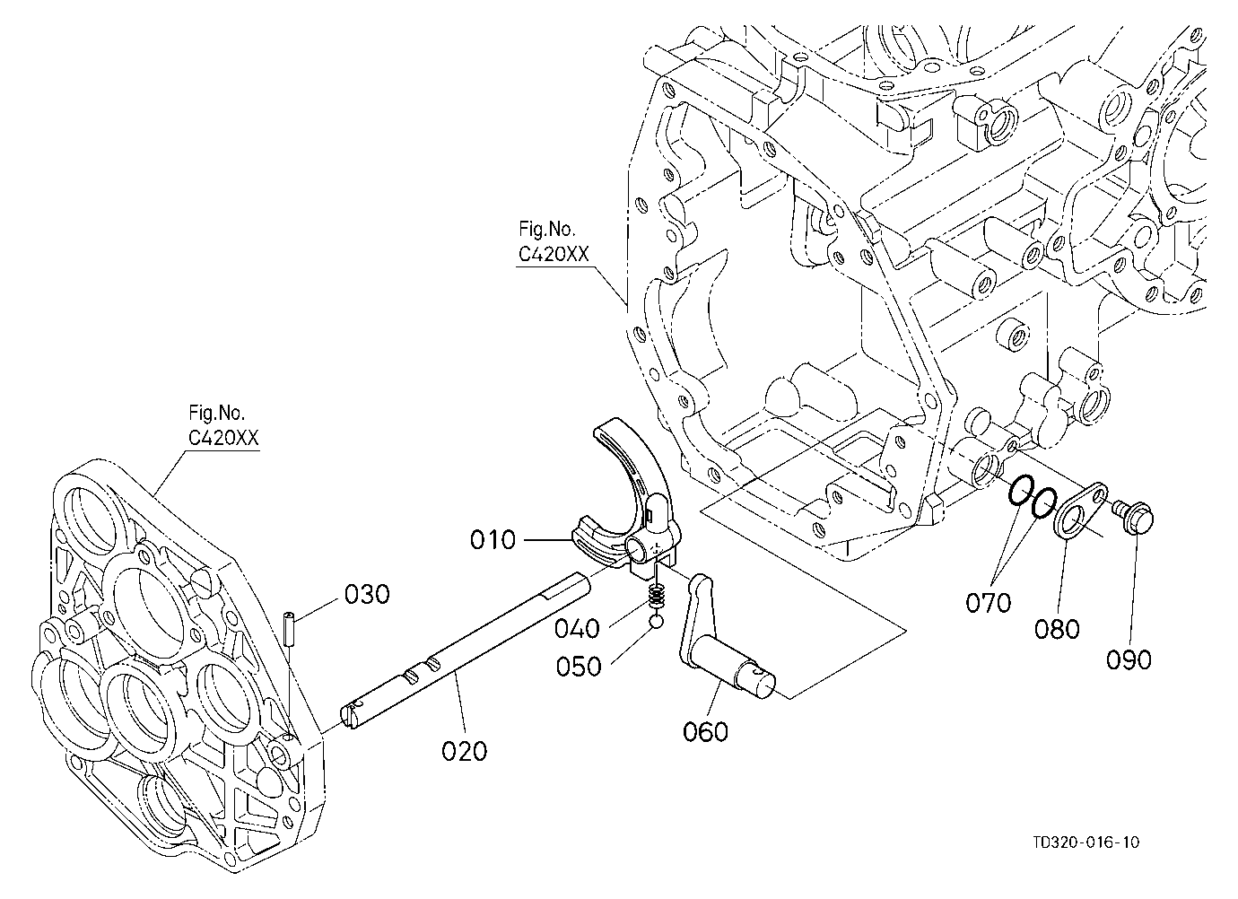 Range Gear Shift Fork