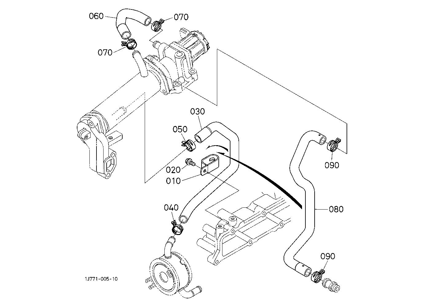 Egr Water Piping