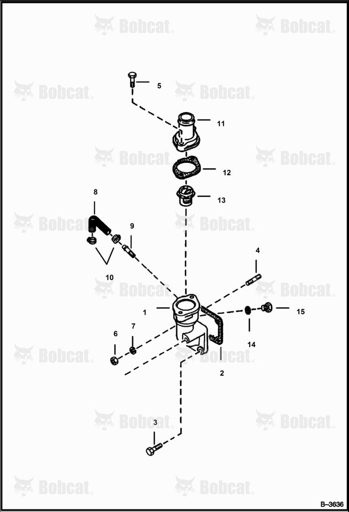 Water Flange & Thermostat