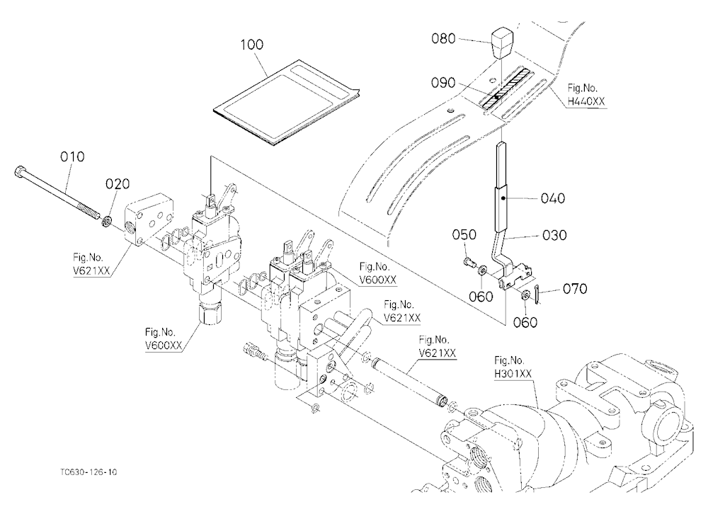 Auxiliary Control Valve Lever (3Rd) (W/G No.L8563A