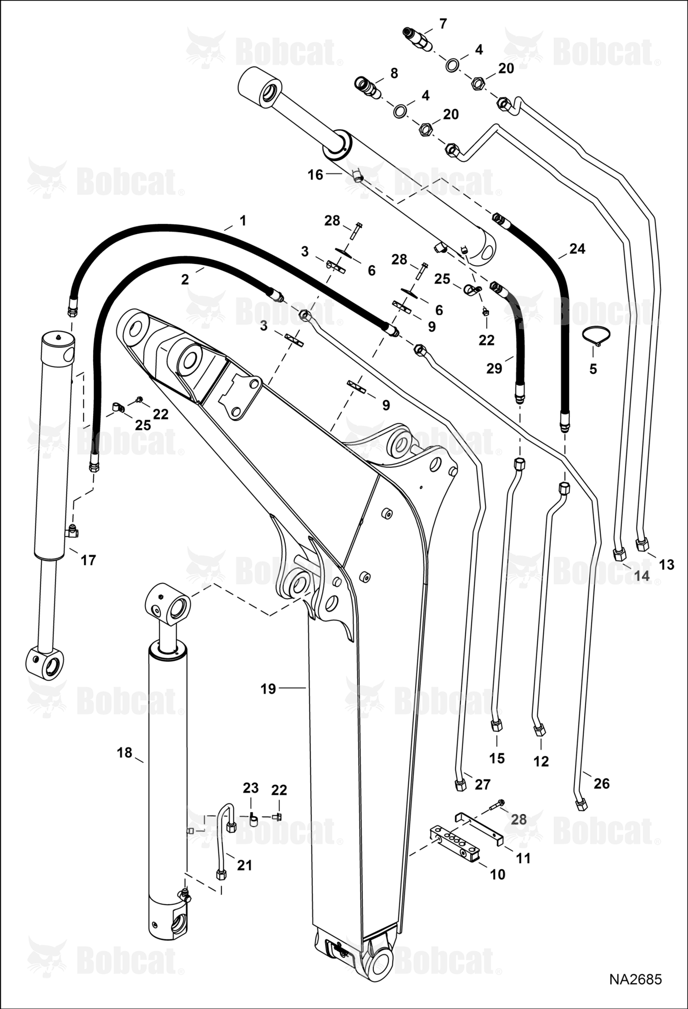 Hydraulic Circuitry (Work Tubelines & Cylinders)