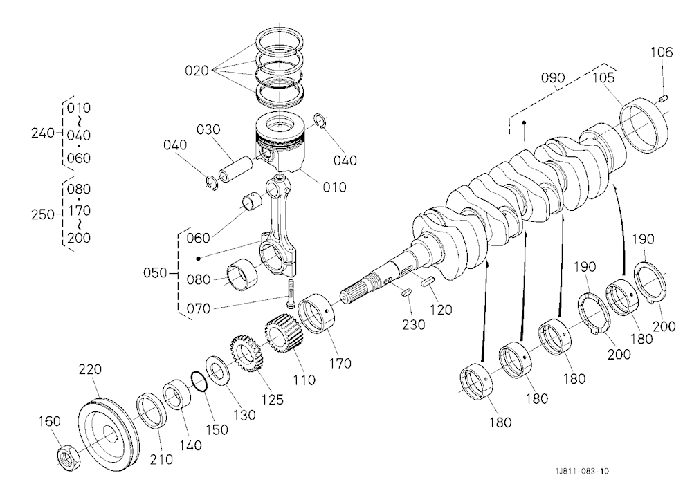 Piston And Crankshaft
