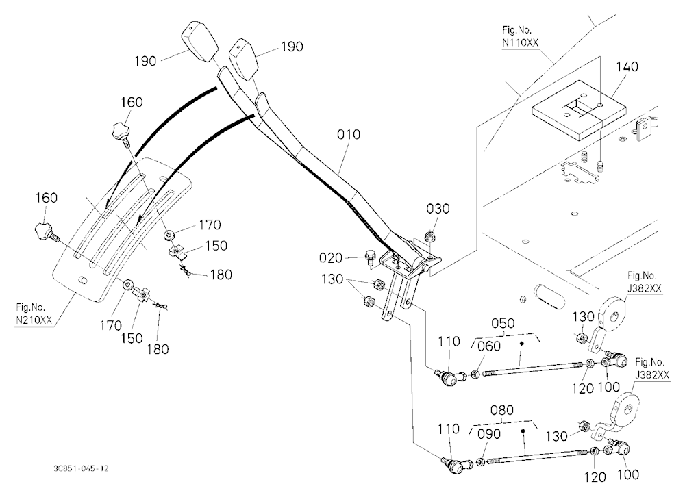 Draft And Position Control Lever