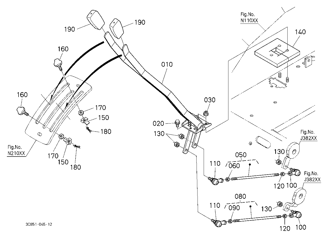 Draft And Position Control Lever