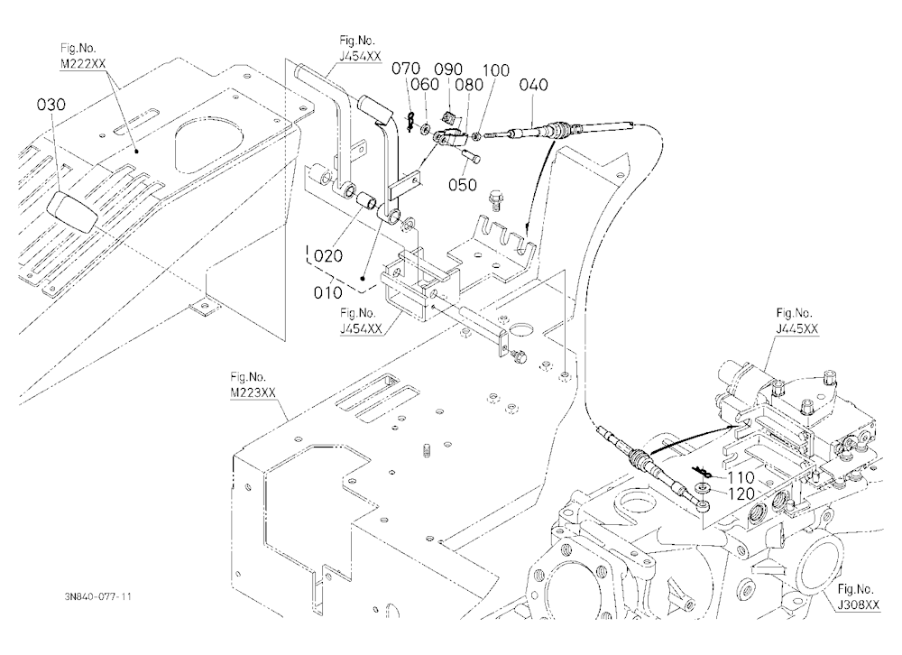 Auxiliary Control Valve Lever (2Nd)