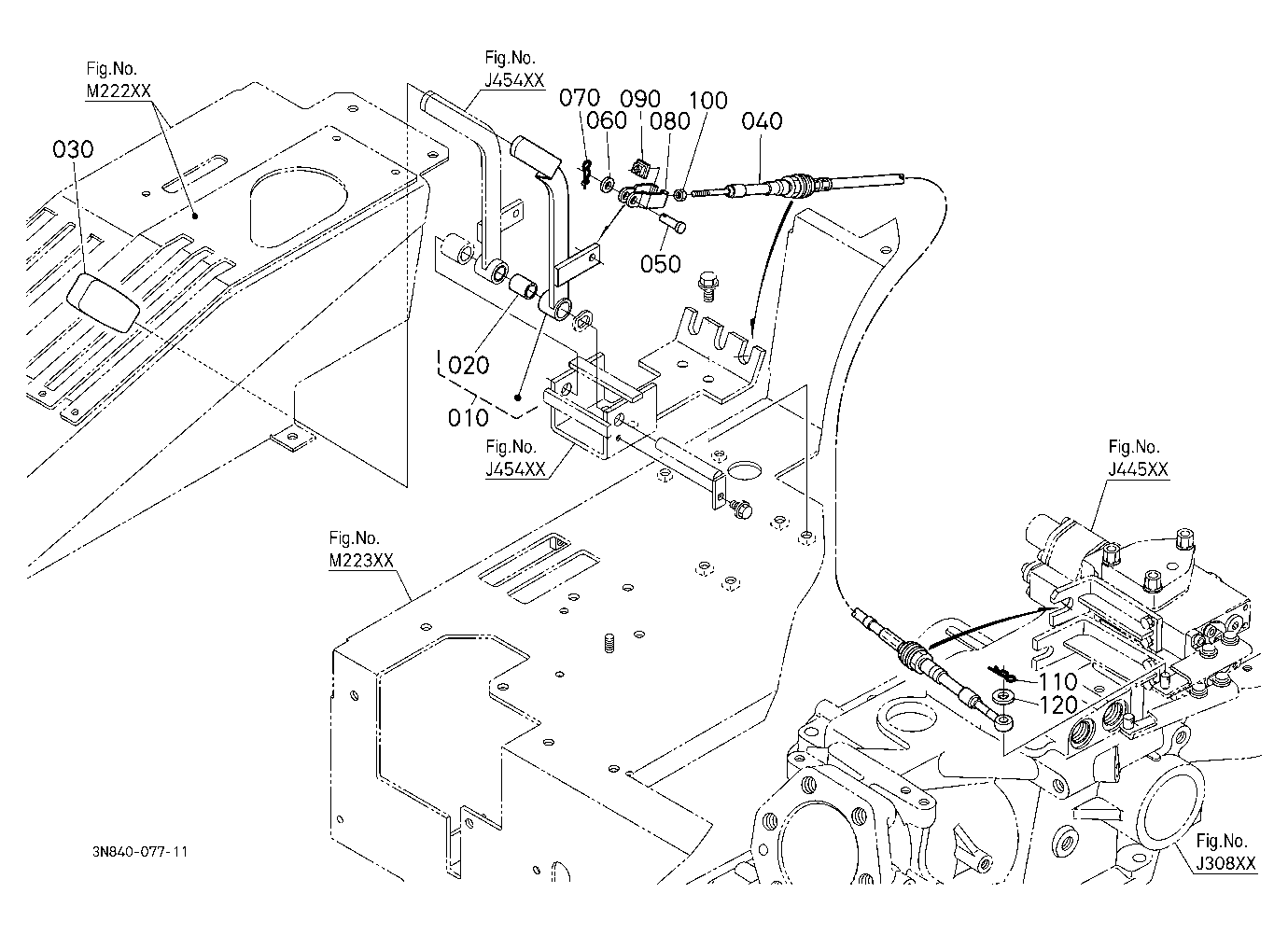 Auxiliary Control Valve Lever (2Nd)