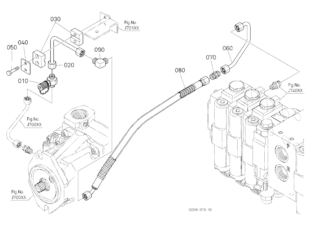 Hydraulic Oil Line (Axial Pump To Remote Control V