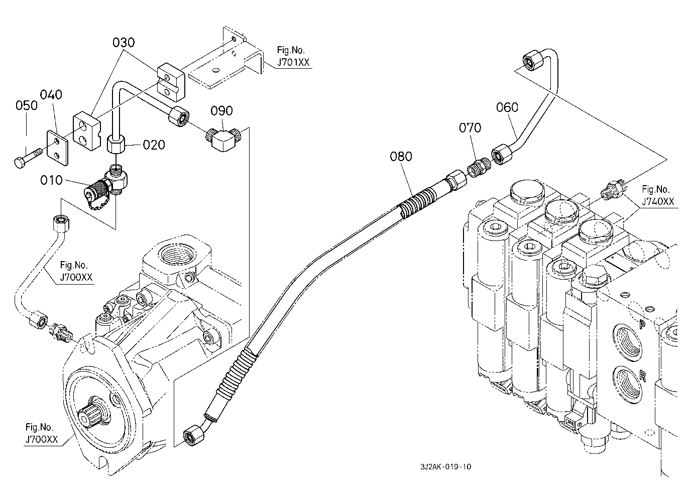 Hydraulic Oil Line (Axial Pump To Remote Control V