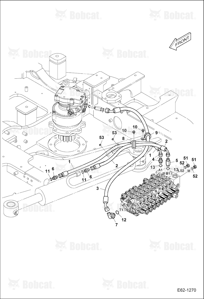 Hydraulic Circuitry (Slew Motor & Valves)