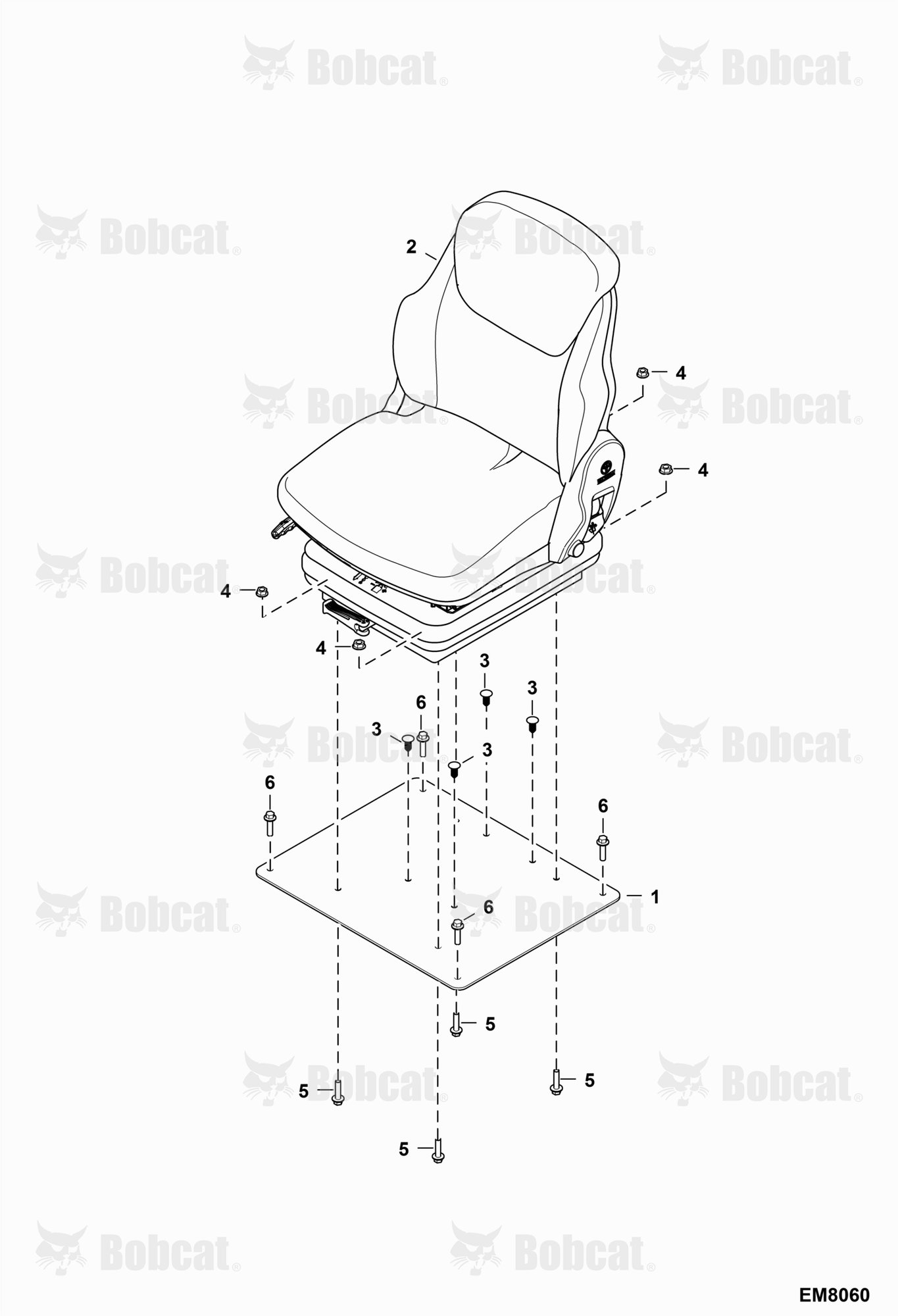 Operator Seat (Mechanical Suspension) (GRAMMER)