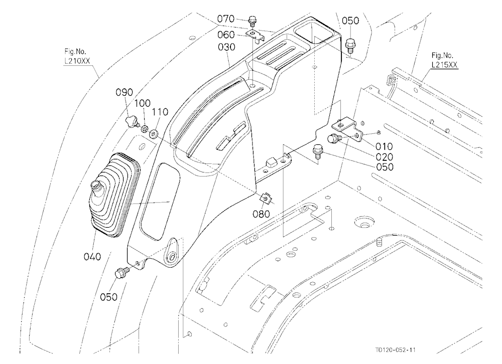 Hydraulic Control Lever Guide