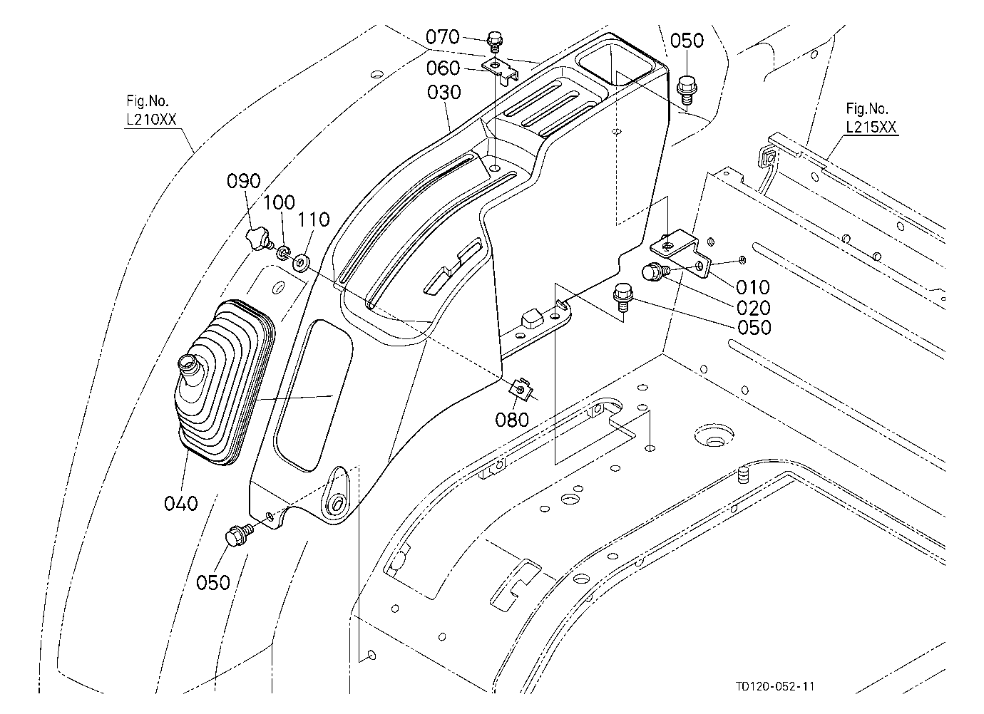 Hydraulic Control Lever Guide