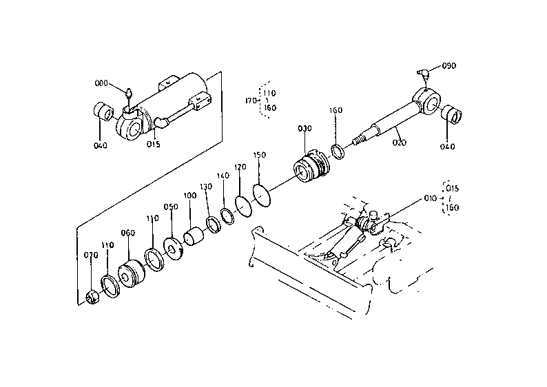 Dozer Cylinder and Component Parts