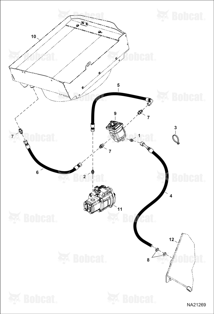Hydraulic Circuitry (Fan Motor) (Non-Reversible)
