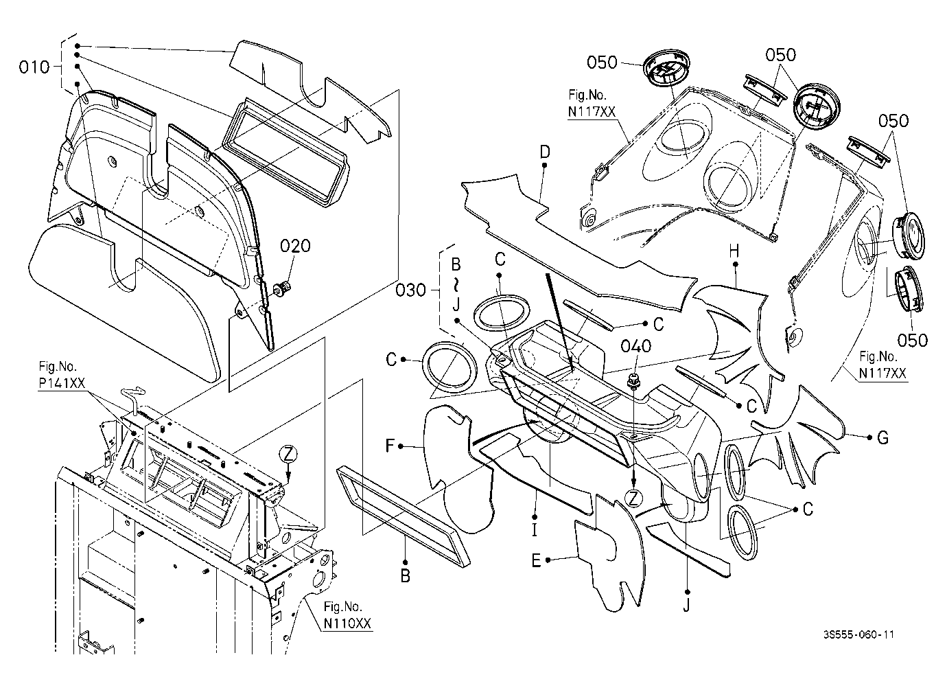 Dashboard Air Outlets