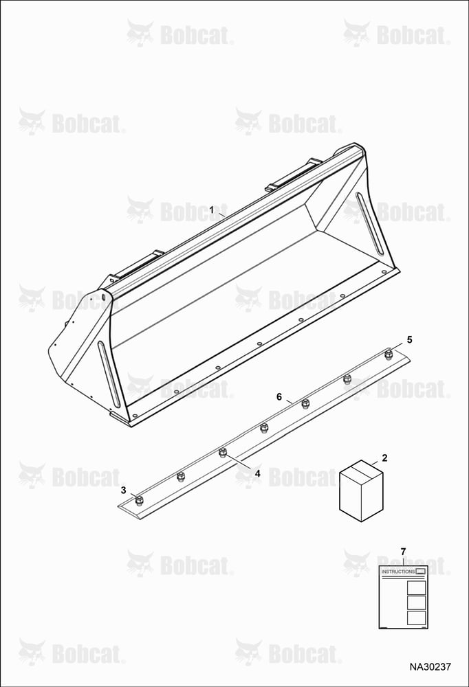 Tractor Loader FL9-2 (Bucket Assembly) B6G800101 & Above