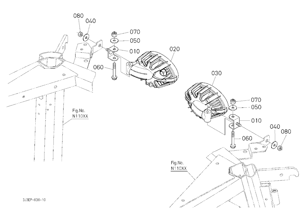 Work Light (Rear/Roof)