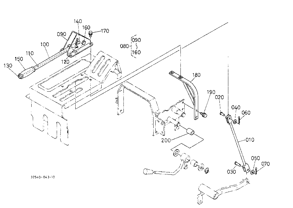 Pto Clutch Control Lever