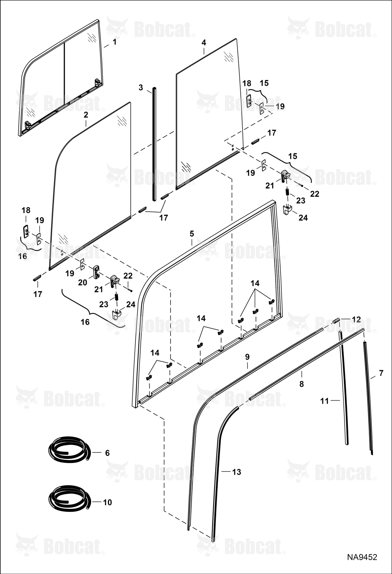 Operator CAB (RH Window Assembly)