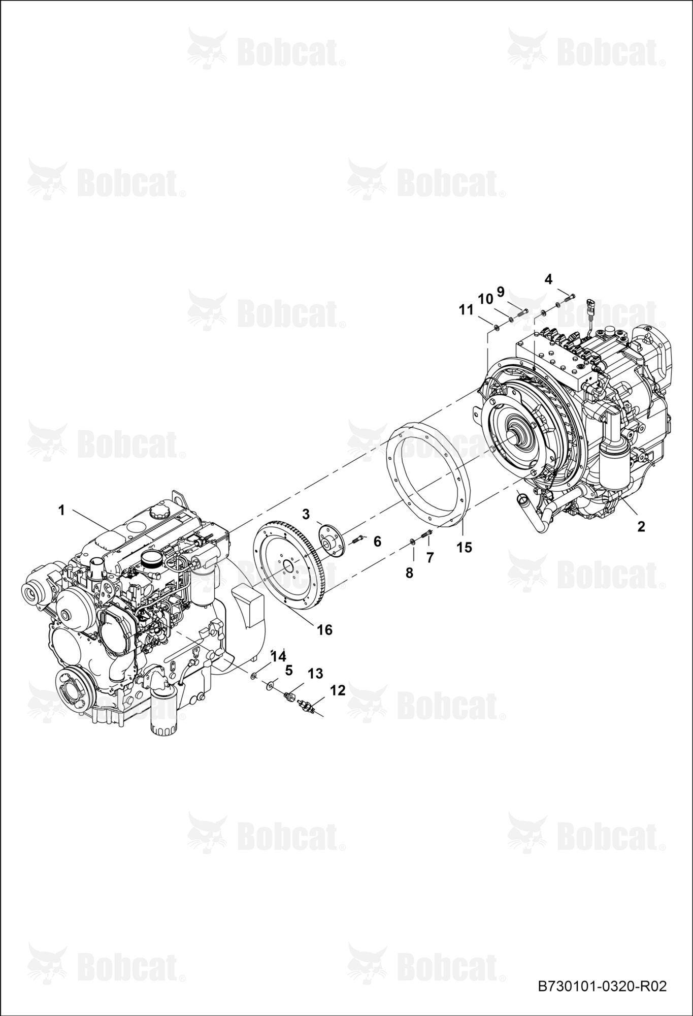 Engine & Transmission Connections 4WD Sps