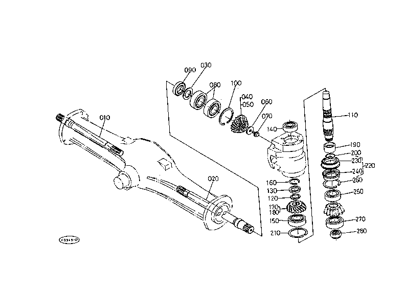 Diff.Gear Shaft