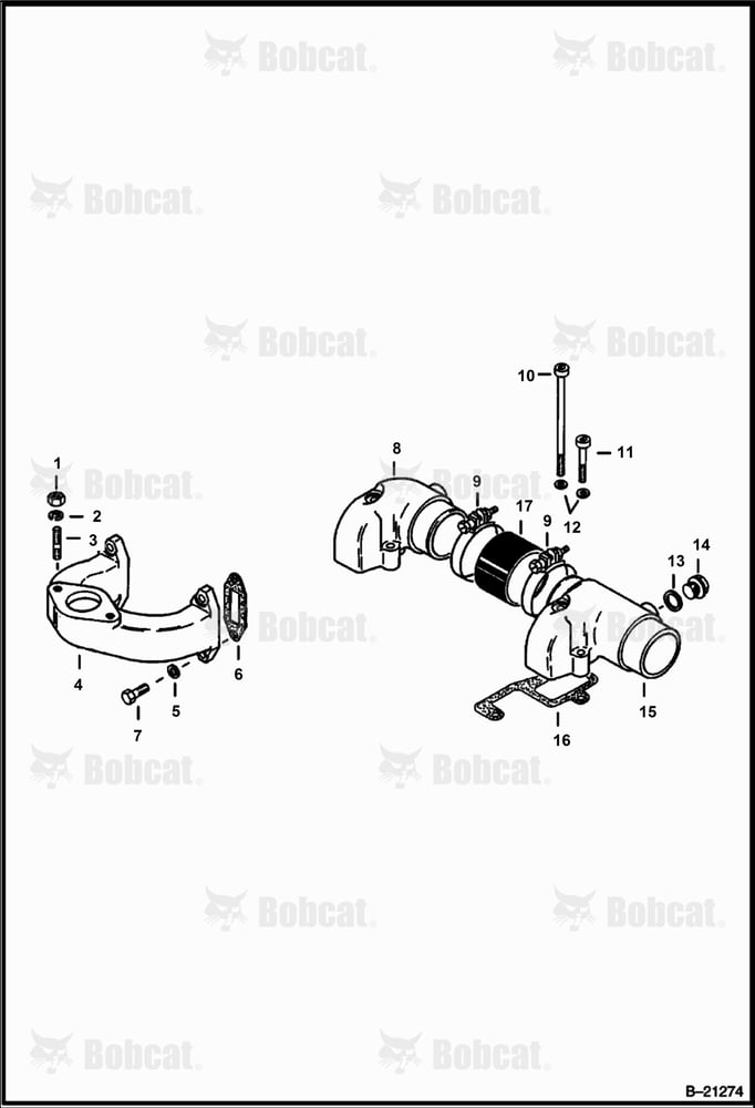 Intake & Exhaust Manifolds (Deutz F2L411D)
