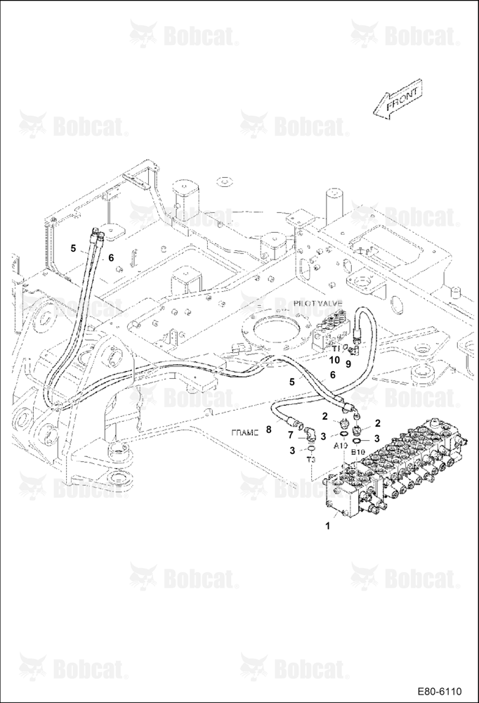 Hydraulic Circuitry (Work) (2ndAux/Rotation)