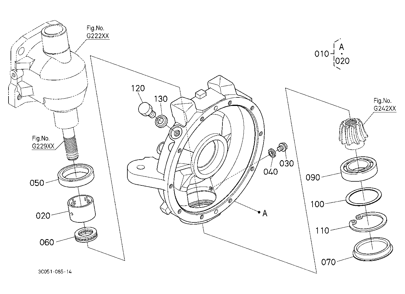 Front Axle Case Lh