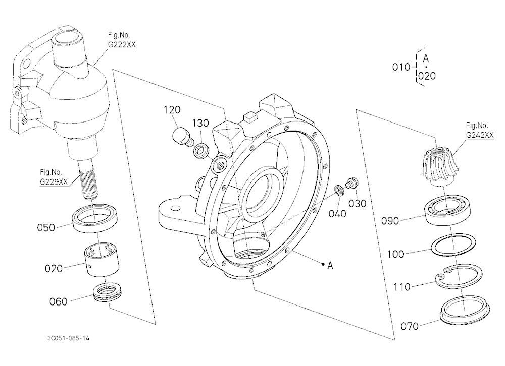 Front Axle Case Lh